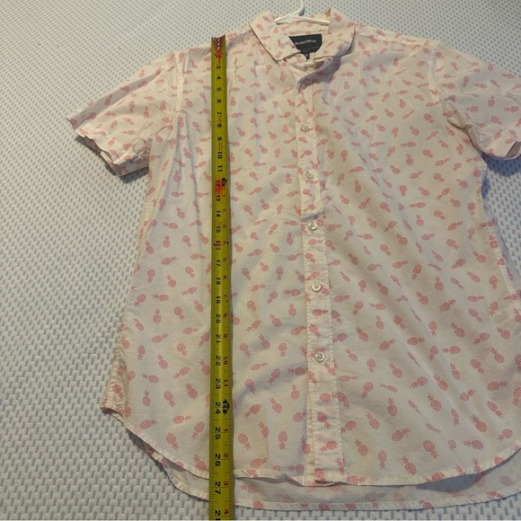 Bonobos Pink Pineapple Short Sleeve Shirt - Picture 5 of 5